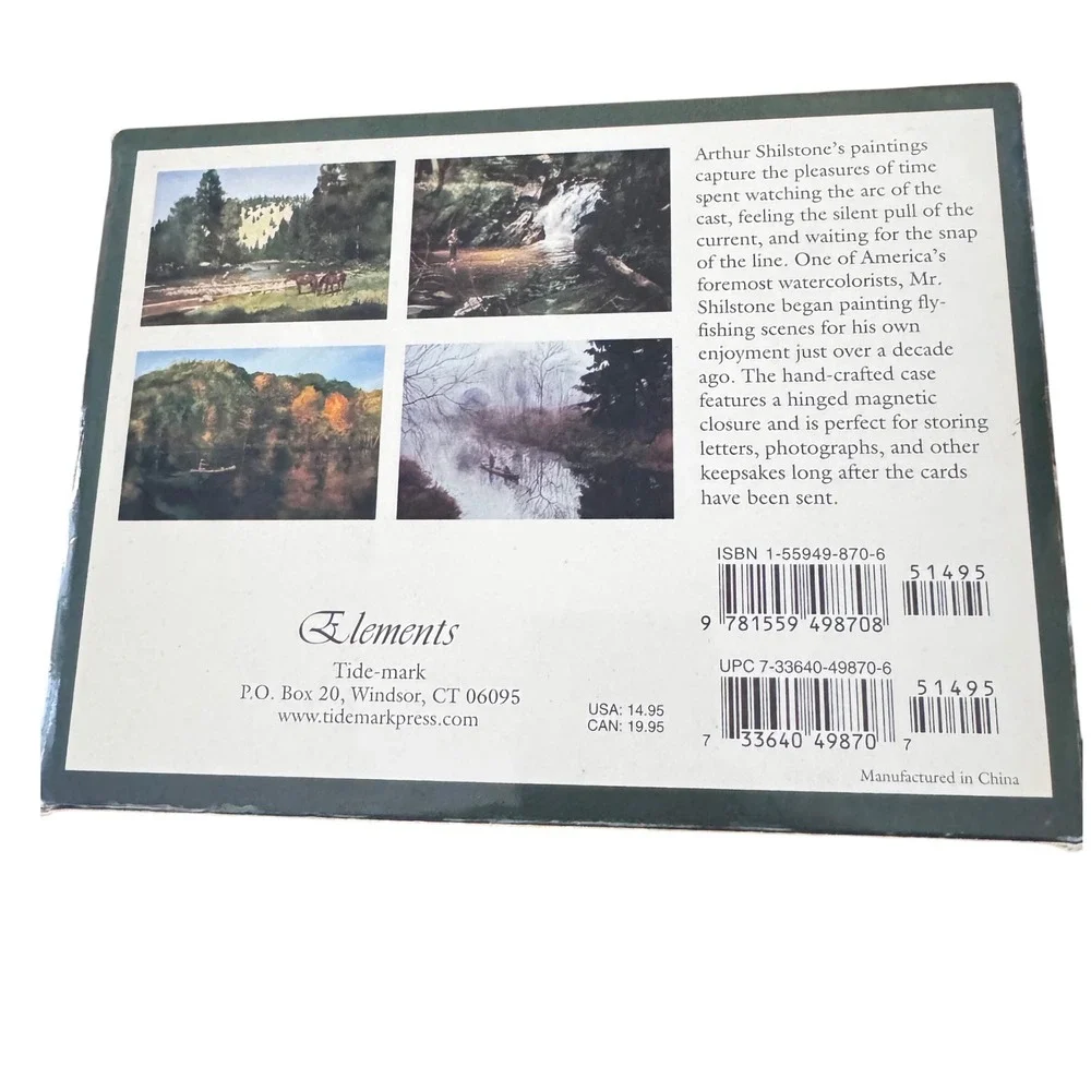 Art of Fly Fishing Note Cards by Arthur Shilstone, 15 Deluxe‎ Blank Cards EUC